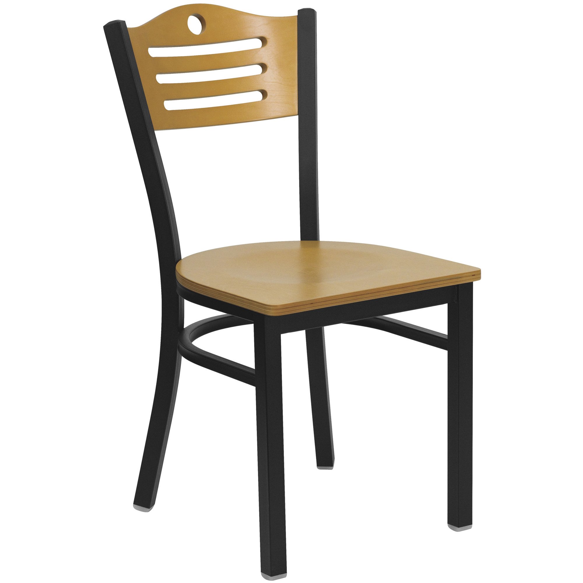 Flash Furniture Metal Chair with Slat Back — 500-Lb. Capacity